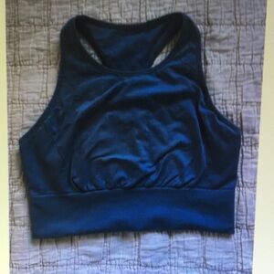 Dark Blue Racerback Sports Bra